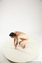 Nude Man White Standing poses - ALL Athletic Short Brown Standing poses - knee-bend Multi angles poses Realistic